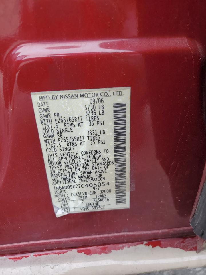 Lot #3282520910 2007 NISSAN FRONTIER C