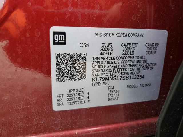 2025 CHEVROLET TRAILBLAZE KL79MNSL7SB113254