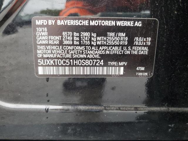 2017 BMW X5 XDR40E 5UXKT0C51H0S80724