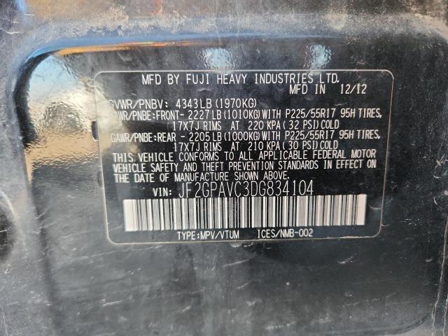 2013 SUBARU XV CROSSTR - JF2GPAVC3DG834104