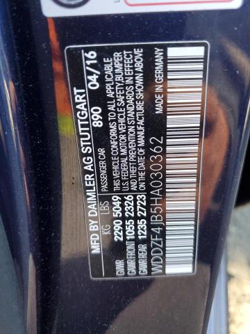 2017 MERCEDES-BENZ E 300 WDDZF4JB5HA030362