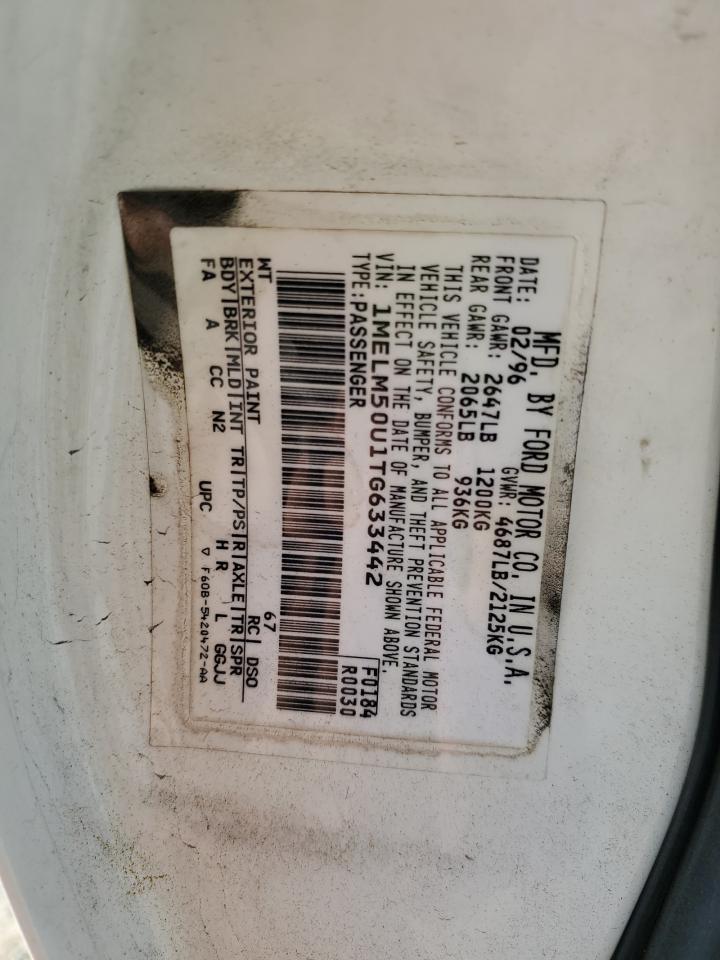 Lot #3303865703 1996 MERCURY SABLE GS