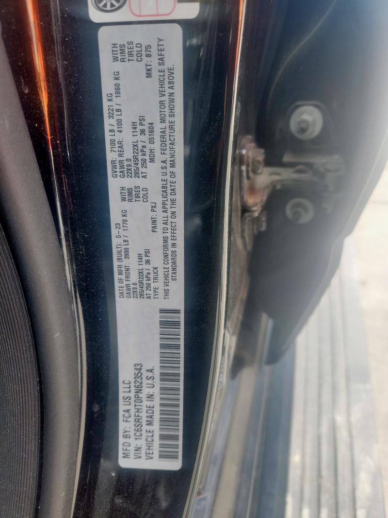 2023 RAM 1500 LIMIT 1C6SRFHT0PN623543