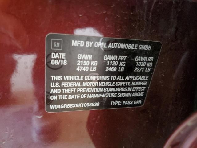 2019 BUICK REGAL ESSE - W04GR6SX9K1008638