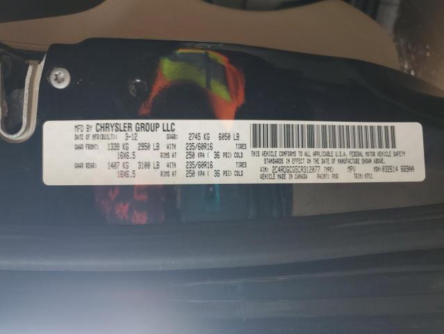 2012 DODGE GRAND CARA #3308558540