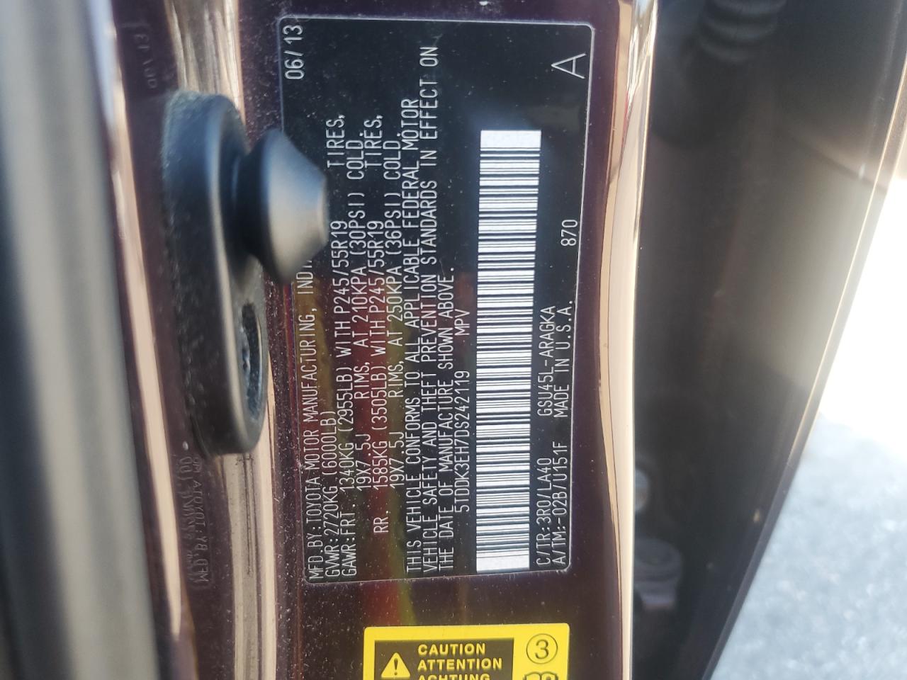 TOYOTA HIGHLANDER LIMITED