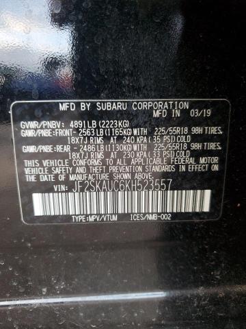 2019 SUBARU FORESTER L - JF2SKAUC6KH523557