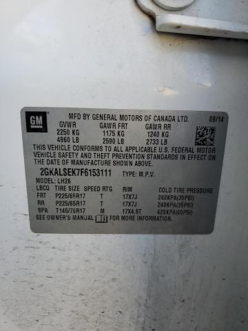 2015 GMC TERRAIN SL #3287899262