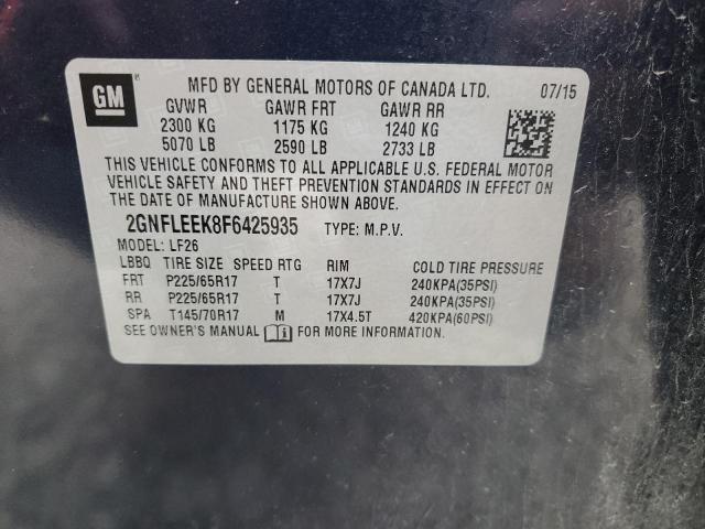 2015 CHEVROLET EQUINOX LS #3297052549