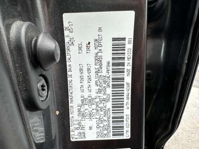 2017 TOYOTA TACOMA DOU #3276386724