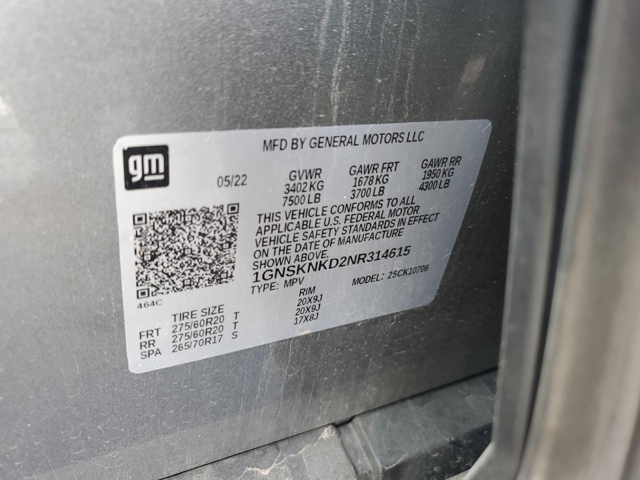 CHEVROLET TAHOE K1500 LT