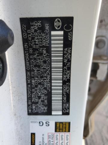 2022 TOYOTA COROLLA LE JTDEPMAE2N3015317