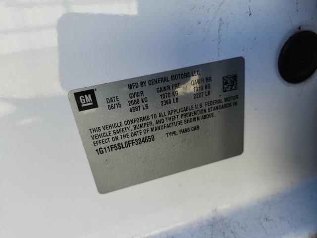 2015 CHEVROLET MALIBU LTZ 1G11F5SL0FF334650