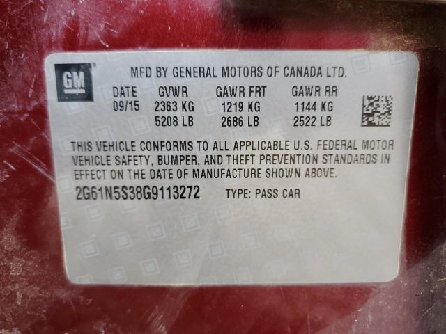 2016 CADILLAC XTS LUXURY - 2G61N5S38G9113272