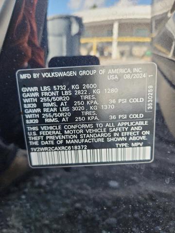 2024 VOLKSWAGEN ATLAS SE - 1V2WR2CAXRC618372