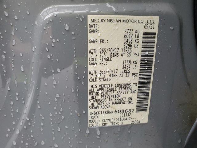 2022 NISSAN FRONTIER S - 1N6ED1EK9NN608682