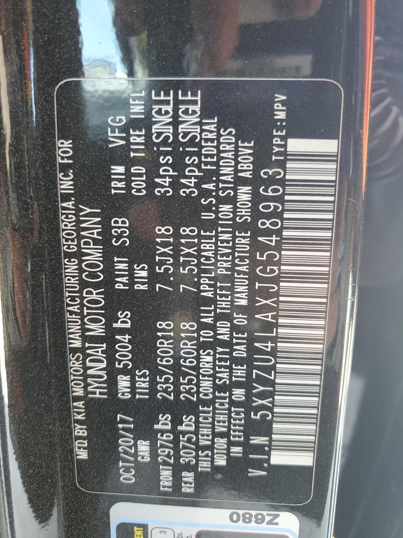 2018 HYUNDAI SANTA FE SPORT 5XYZU4LAXJG548963