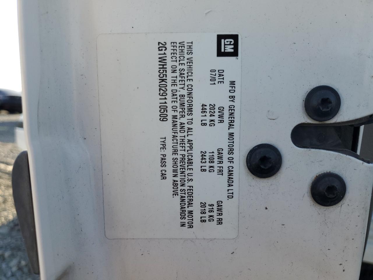 Lot #3302928620 2002 CHEVROLET IMPALA