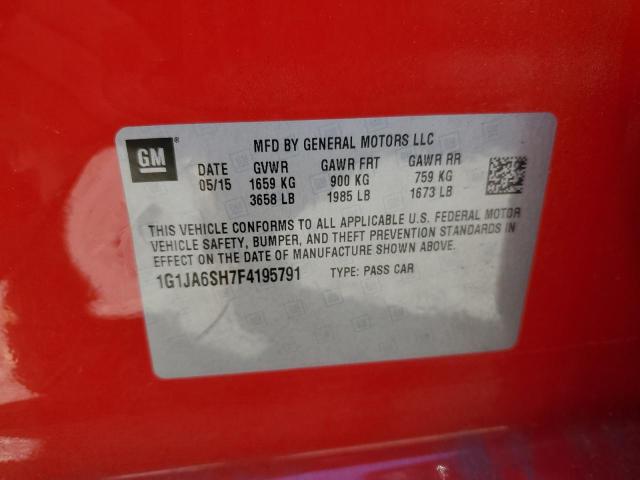 2015 CHEVROLET SONIC LS - 1G1JA6SH7F4195791