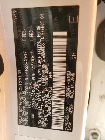 2020 TOYOTA 4RUNNER SR #3294402504