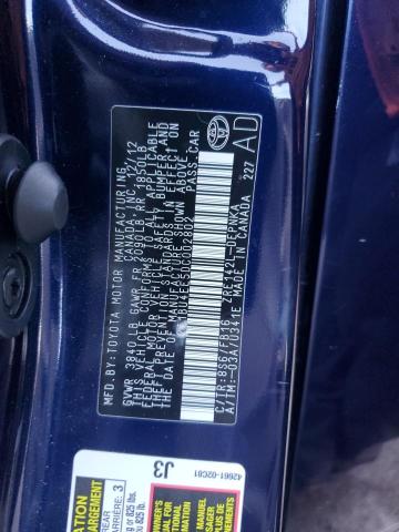 2013 TOYOTA COROLLA BA #3311799229