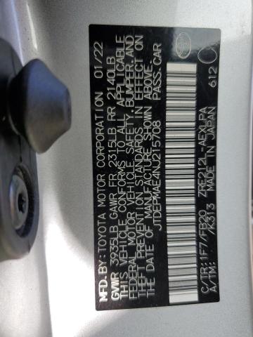 2022 TOYOTA COROLLA LE - JTDEPMAE4NJ215708