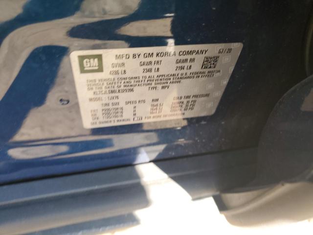 2020 CHEVROLET TRAX 1LT KL7CJLSB6LB329396