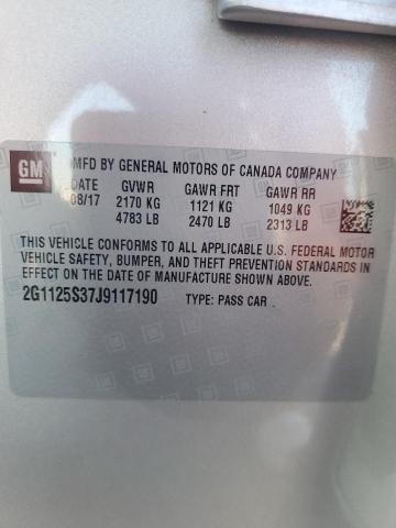 2018 CHEVROLET IMPALA PREMIER - 2G1125S37J9117190