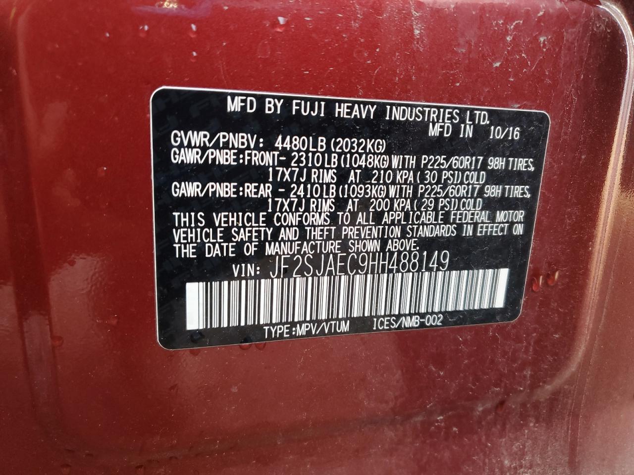 SUBARU FORESTER 2.5I PREMIUM