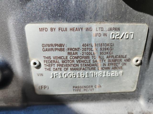 2007 SUBARU IMPREZA 2. #3285972567