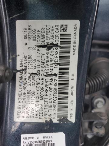 2019 HONDA CIVIC LX #3304673905