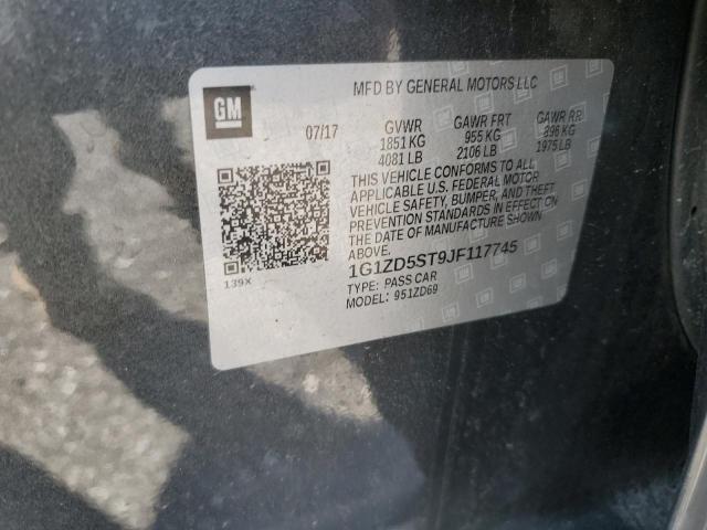 2018 CHEVROLET MALIBU LT 1G1ZD5ST9JF117745