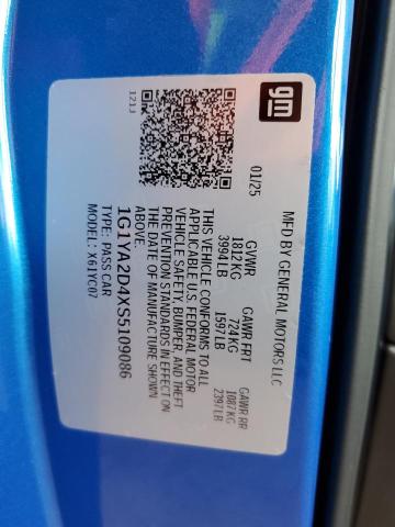 2025 CHEVROLET CORVETTE STINGRAY 1LT - 1G1YA2D4XS5109086