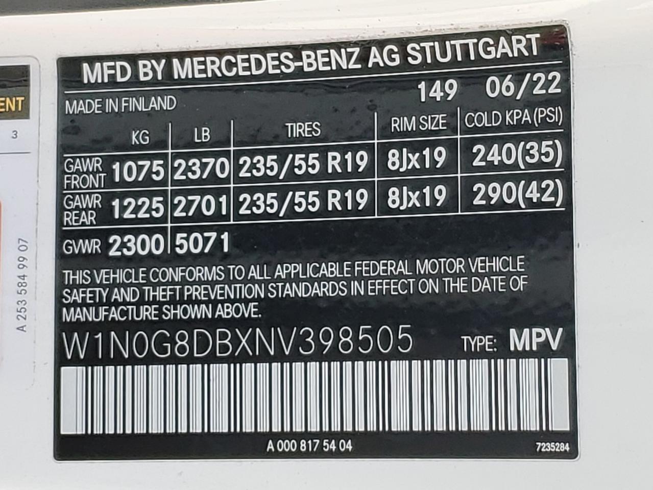 Lot #3302766371 2022 MERCEDES-BENZ GLC 300