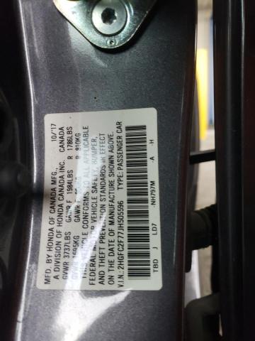 2018 HONDA CIVIC EX #3309486652