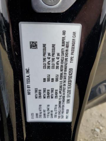 2025 TESLA MODEL 3 5YJ3E1EAXSF924259