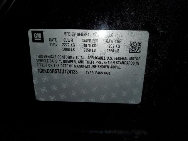 2018 CADILLAC CT6 LUXURY - 1G6KD5RS7JU124133