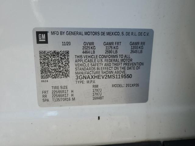 2021 CHEVROLET EQUINOX LS #3279677943