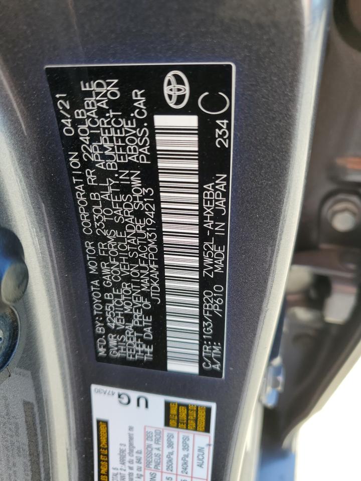 TOYOTA PRIUS PRIME LE