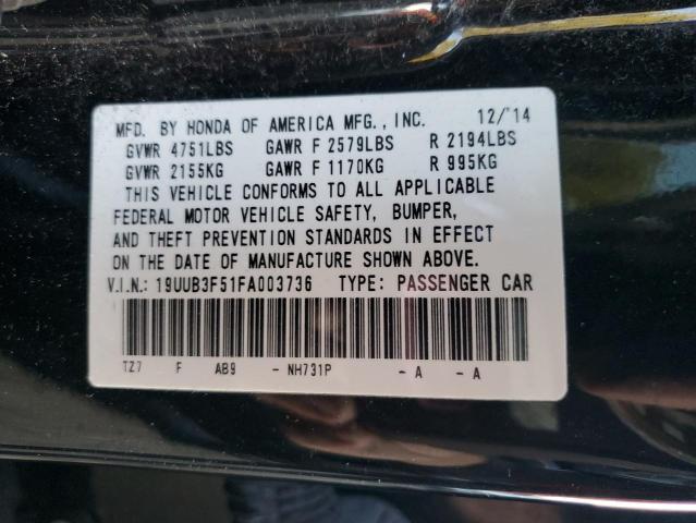 2015 ACURA TLX TECH - 19UUB3F51FA003736