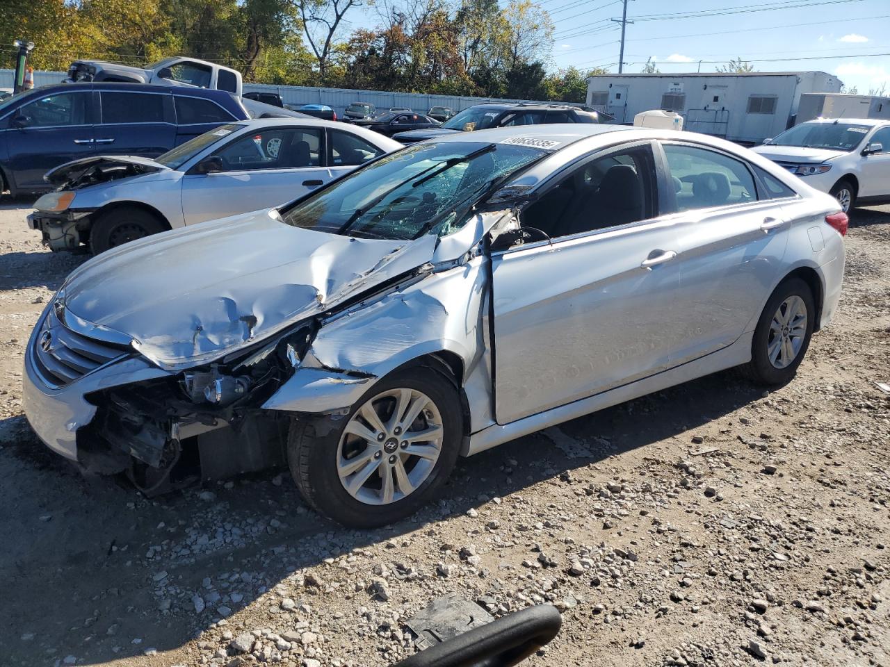 Lot #3316711417 2014 HYUNDAI SONATA GLS