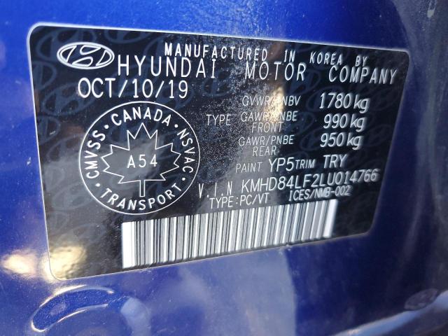 2020 HYUNDAI ELANTRA SE - KMHD84LF2LU014766