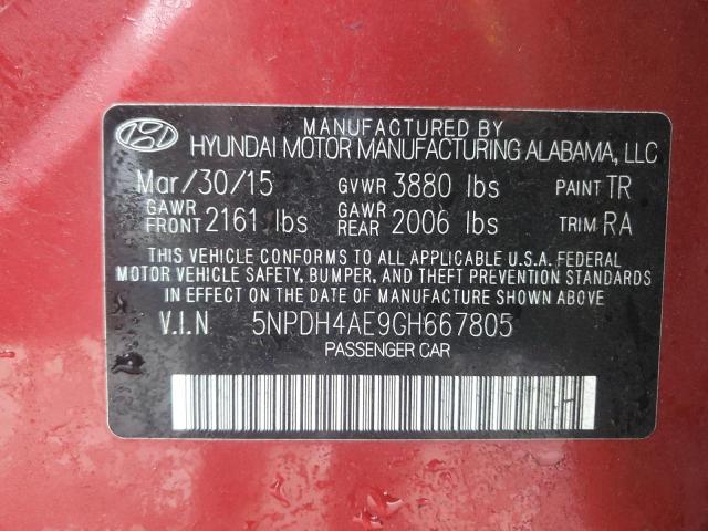 2016 HYUNDAI ELANTRA SE #3287725180