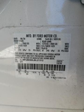 2020 LINCOLN NAUTILUS R #3297921822