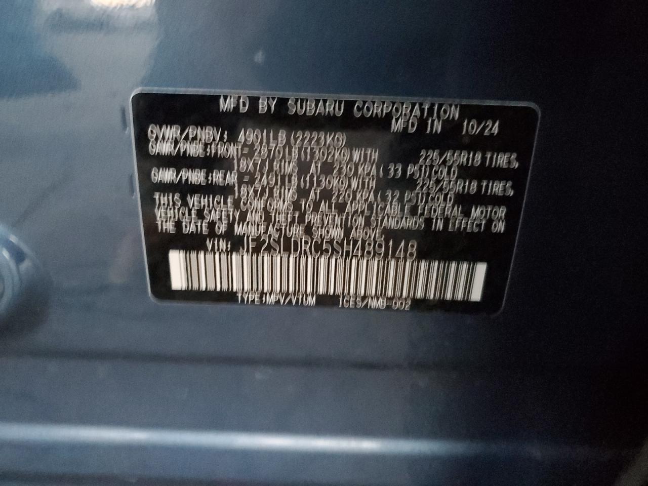 SUBARU FORESTER LIMITED