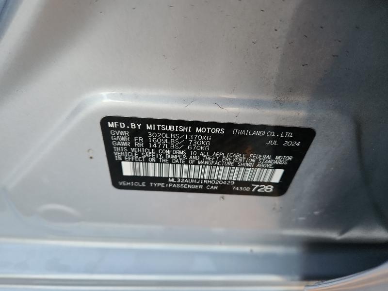 2024 MITSUBISHI MIRAGE ES - ML32AUHJ1RH020429