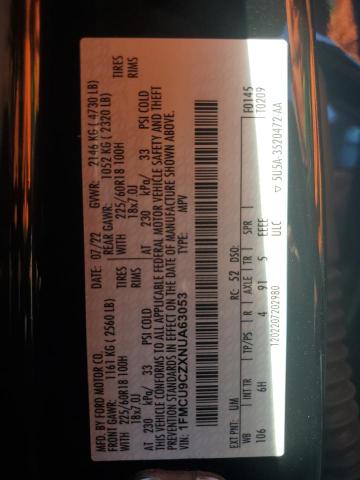 2022 FORD ESCAPE SEL - 1FMCU9CZXNUA63053