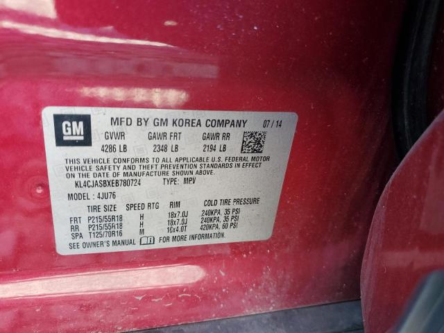 2014 BUICK ENCORE - KL4CJASBXEB780724