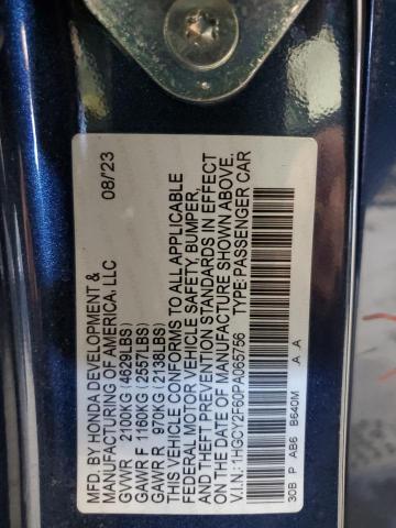 2023 HONDA ACCORD HYBRID EXL 1HGCY2F60PA065756