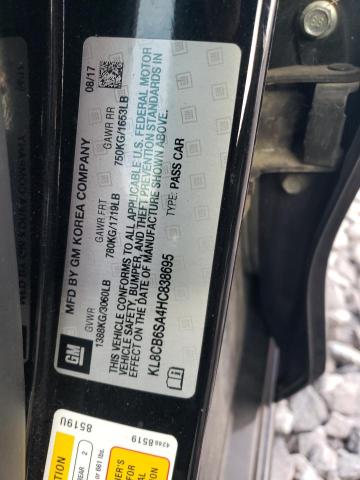 2017 CHEVROLET SPARK LS - KL8CB6SA4HC838695